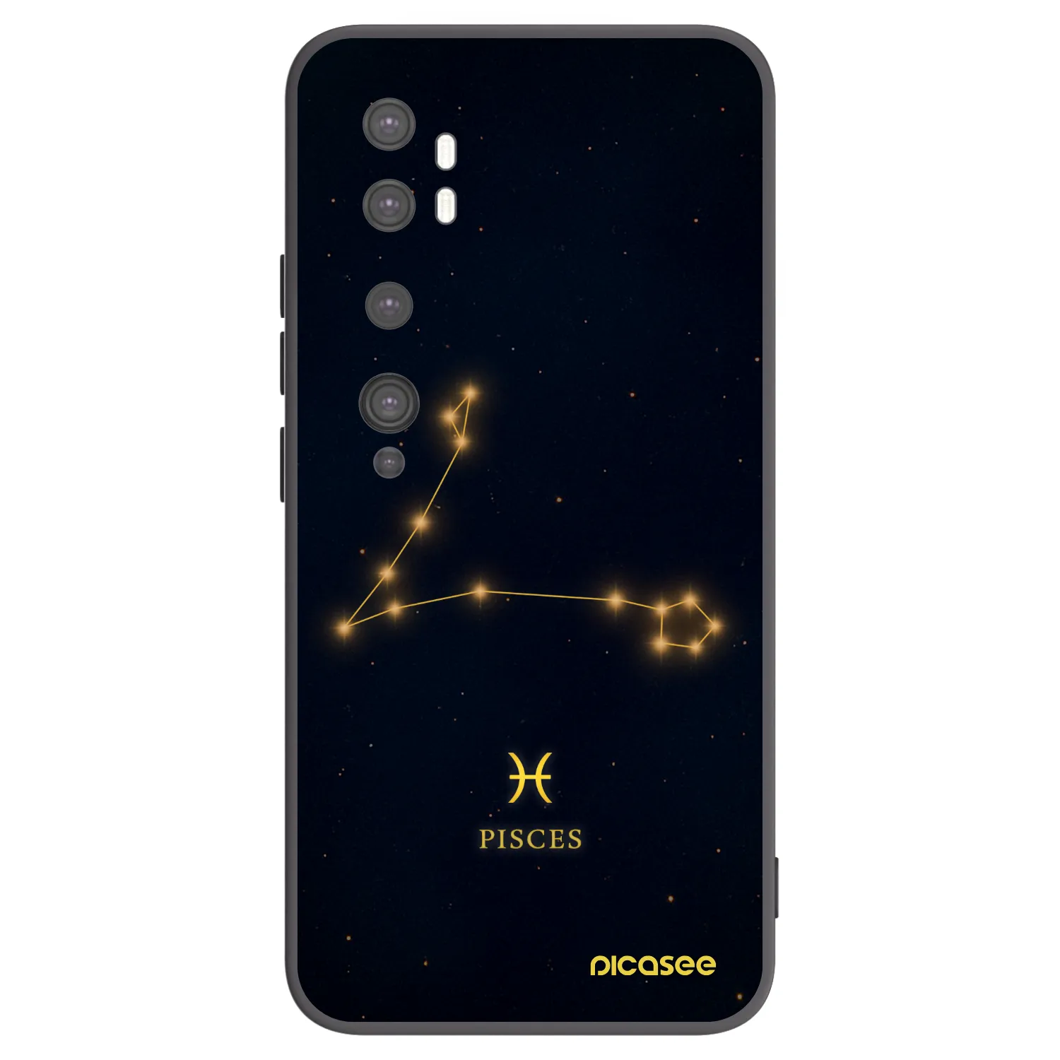Picasee silikónový čierny obal pre Xiaomi Mi Note 10 (Pro) - PISCES