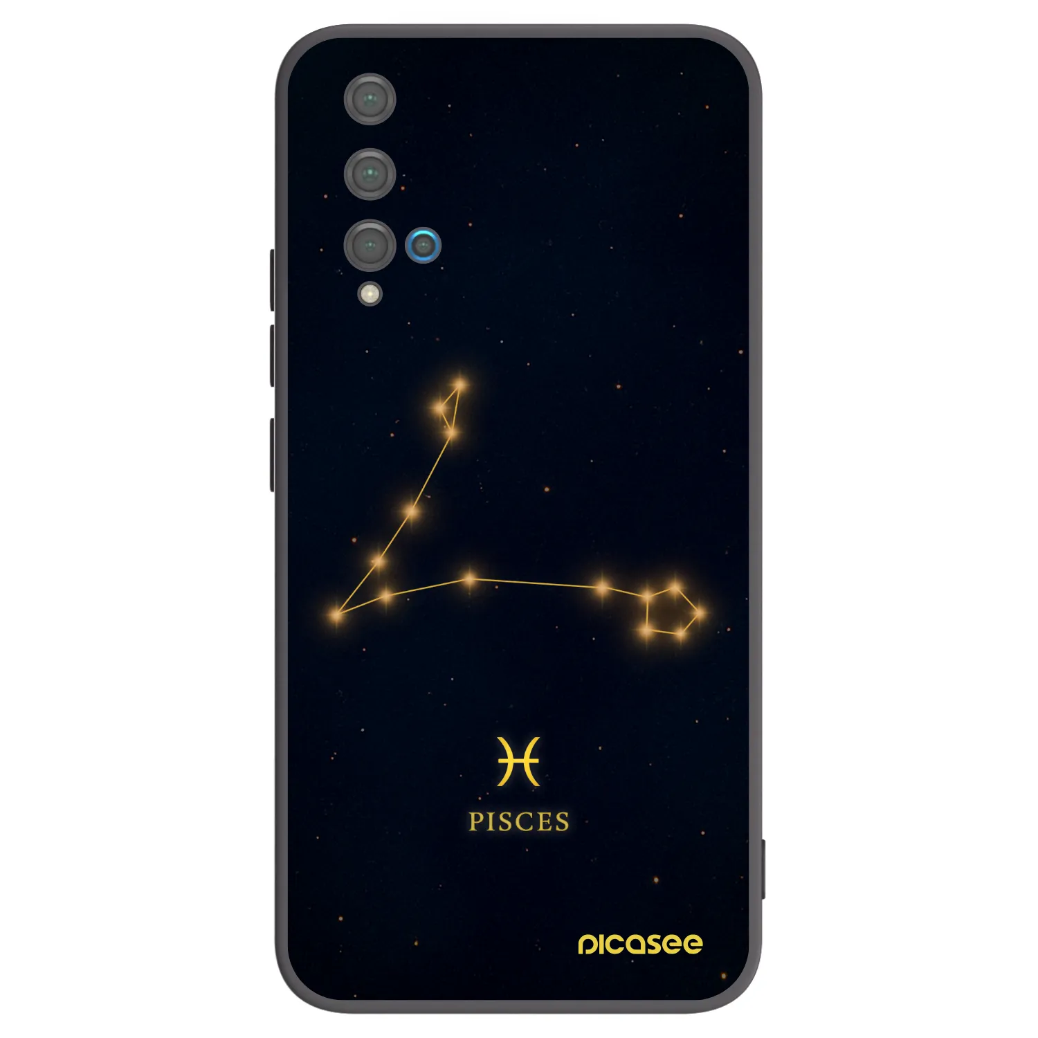 Picasee silikónový čierny obal pre Huawei Nova 5T - PISCES