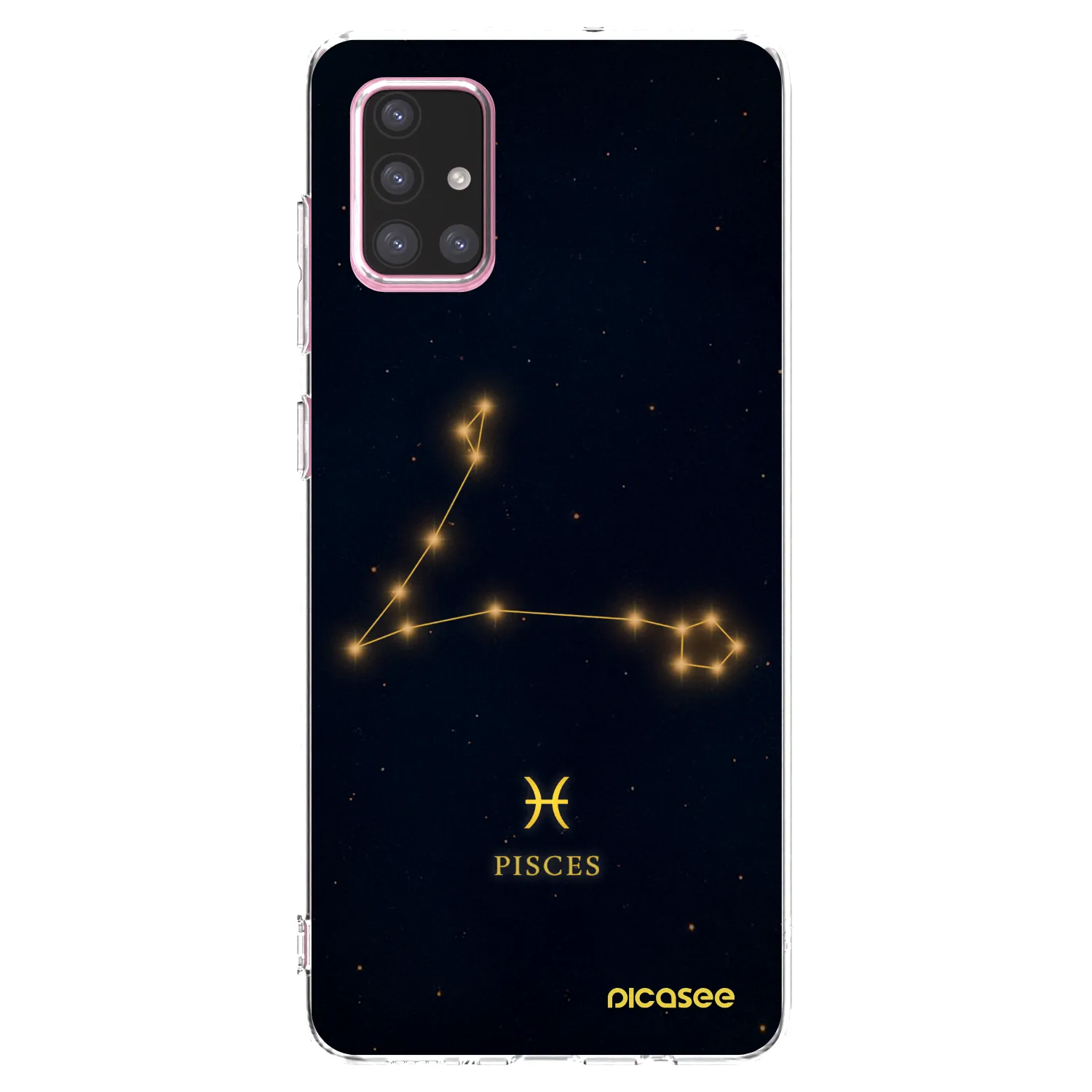 Picasee silikónový prehľadný obal pre Samsung Galaxy A71 A715F - PISCES