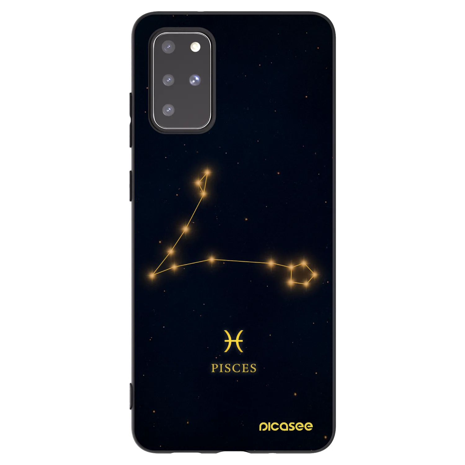 Picasee silikónový čierny obal pre Samsung Galaxy S20+ G985F - PISCES
