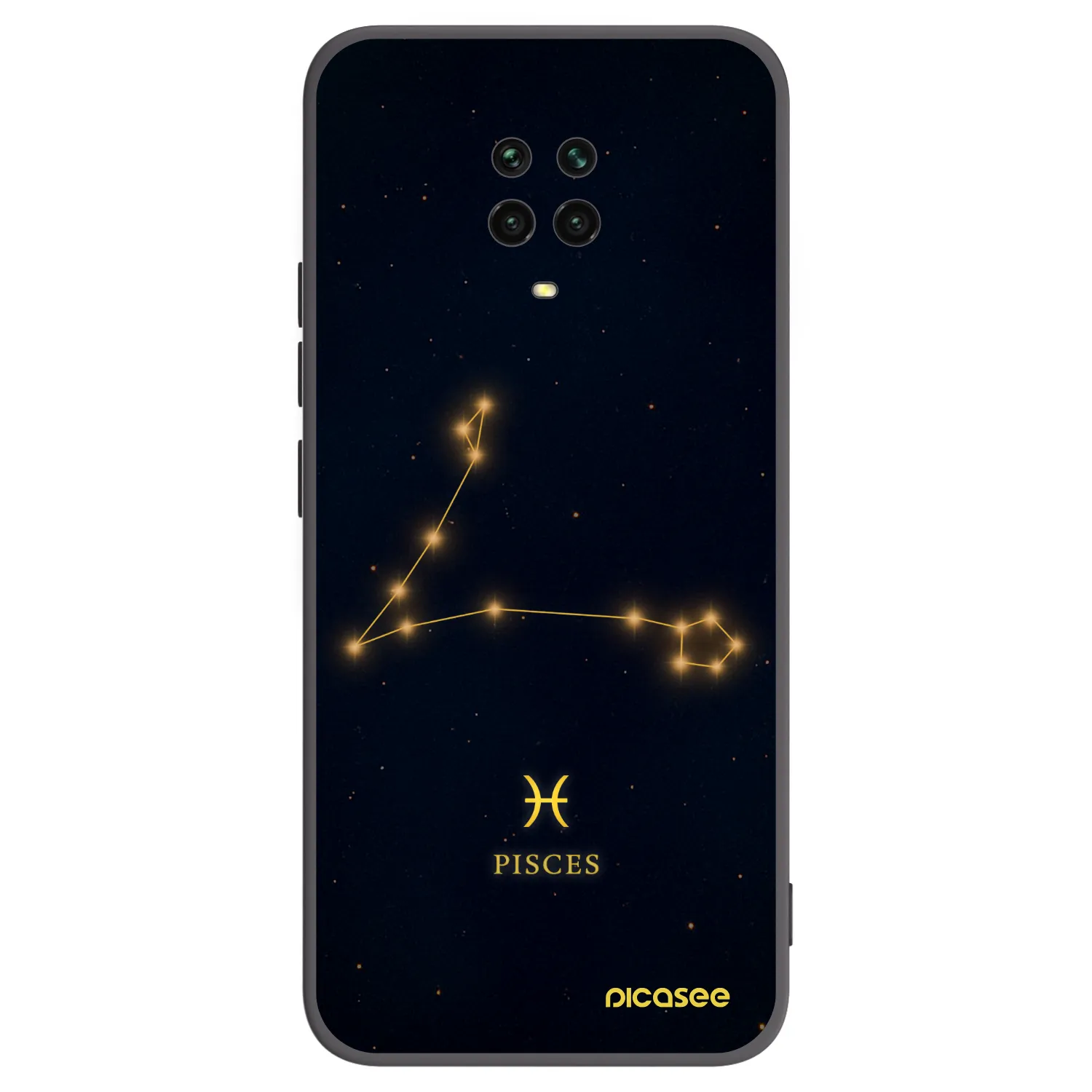 Picasee silikónový čierny obal pre Xiaomi Redmi Note 9 Pro - PISCES