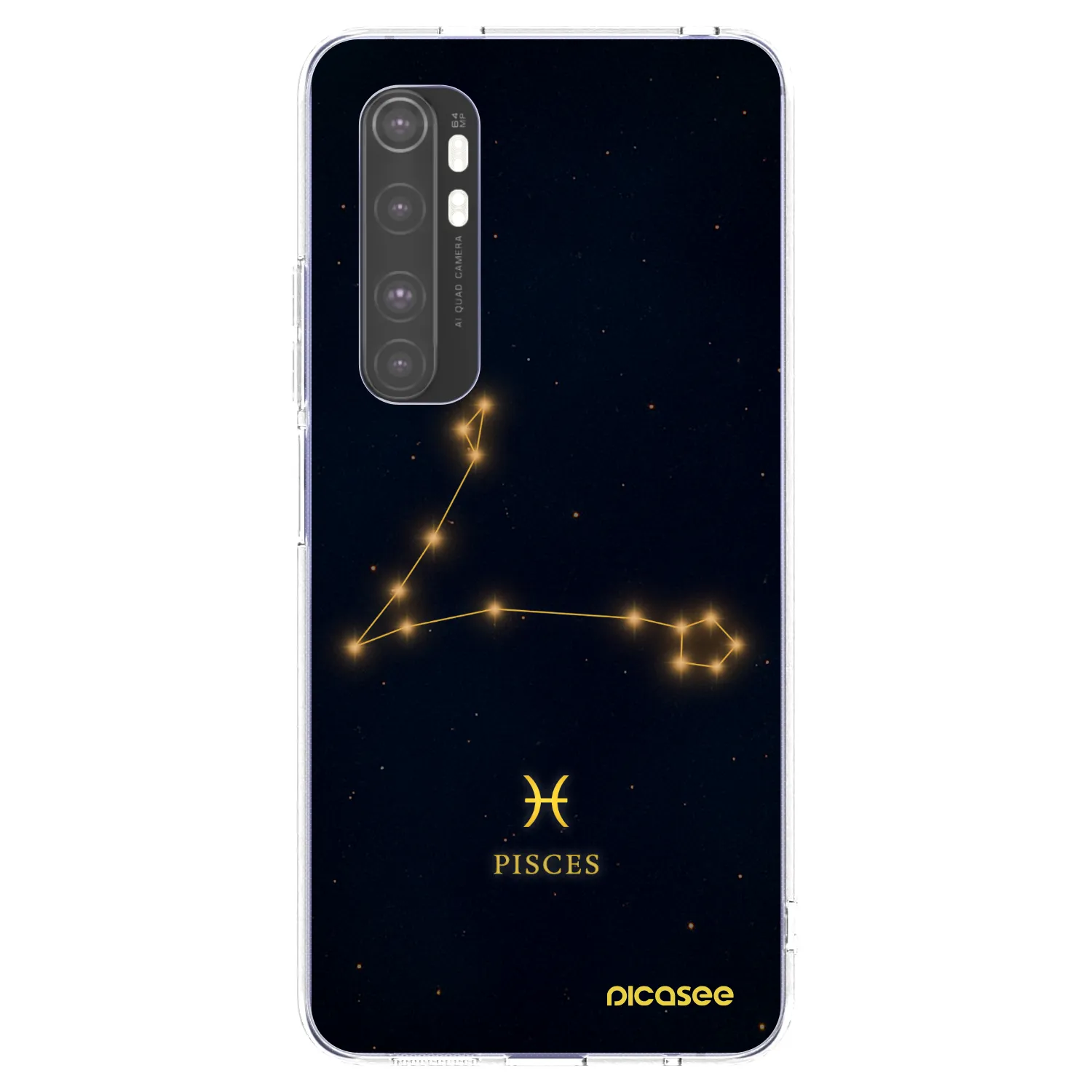 Picasee silikónový prehľadný obal pre Xiaomi Mi Note 10 Lite - PISCES