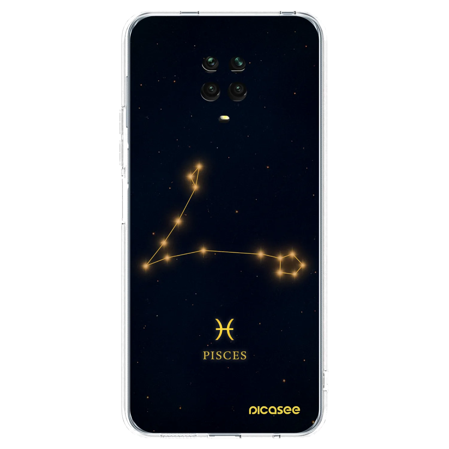 Picasee silikónový prehľadný obal pre Xiaomi Redmi Note 9S - PISCES