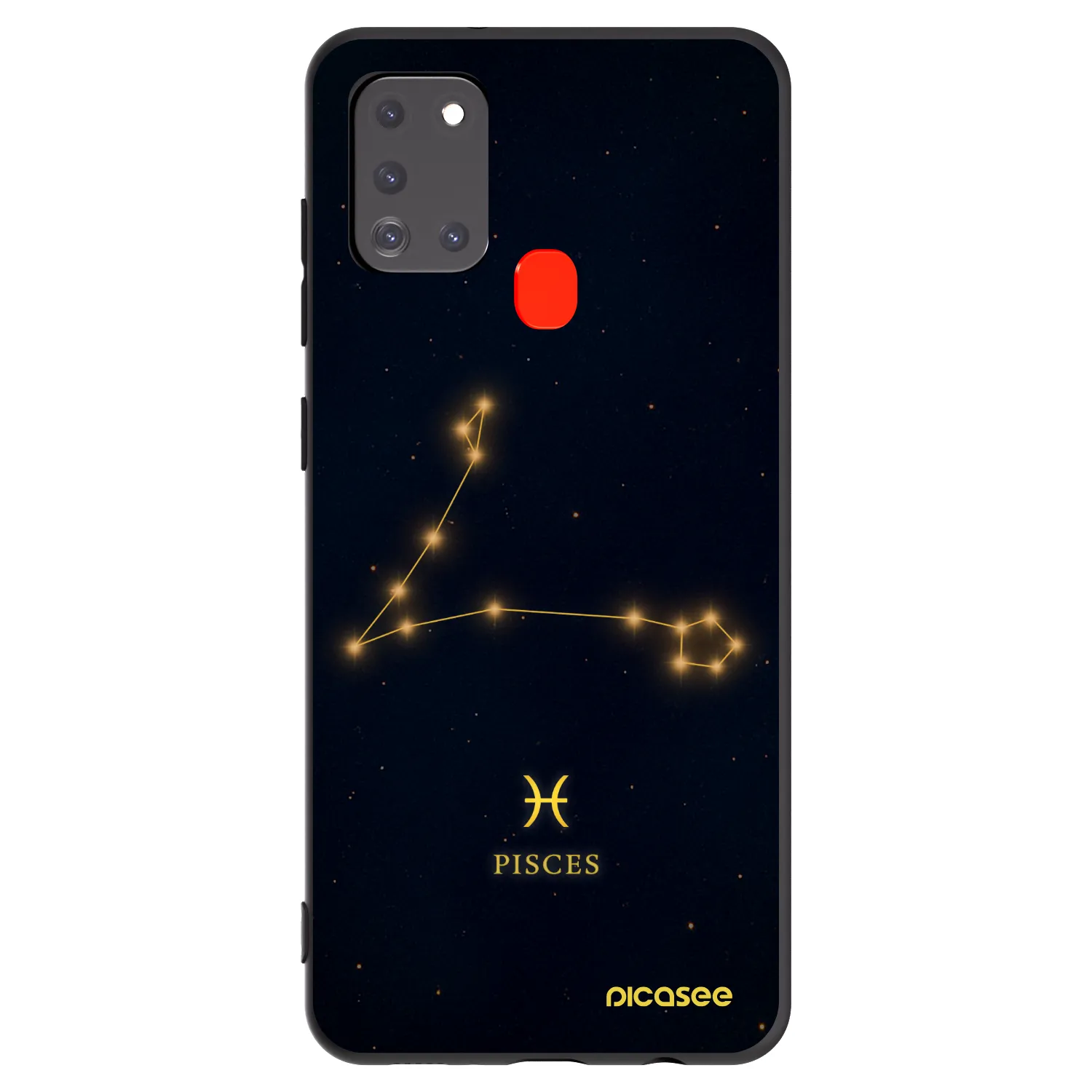 Picasee silikónový čierny obal pre Samsung Galaxy A21s - PISCES