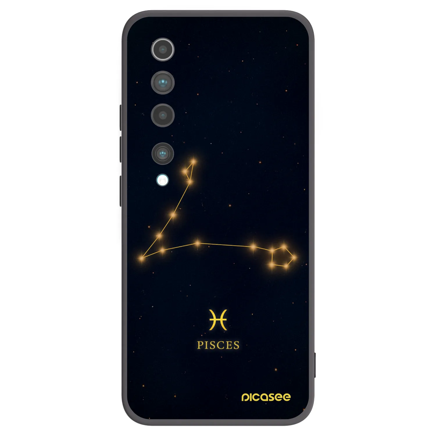 Picasee silikónový čierny obal pre Xiaomi Mi 10 - PISCES