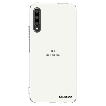 Picasee silikónový prehľadný obal pre Honor 9X Pro - Girl, do it for you
