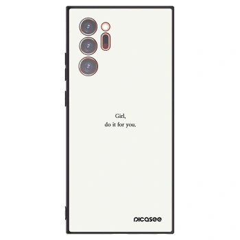 Picasee silikónový čierny obal pre Samsung Galaxy Note 20 Ultra - Girl, do it for you