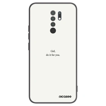 Picasee silikónový čierny obal pre Xiaomi Redmi 9 - Girl, do it for you