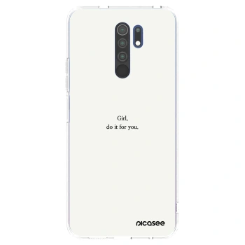 Picasee silikónový prehľadný obal pre Xiaomi Redmi 9 - Girl, do it for you