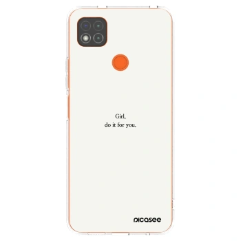 Picasee silikónový prehľadný obal pre Xiaomi Redmi 9C - Girl, do it for you
