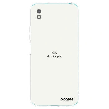 Picasee silikónový čierny obal pre Xiaomi Redmi 9A - Girl, do it for you