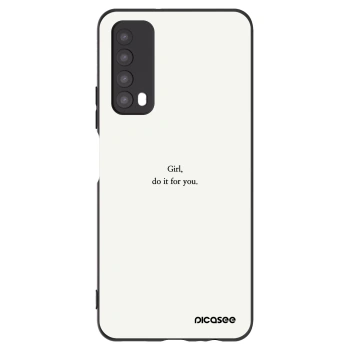 Picasee silikónový čierny obal pre Huawei P Smart 2021 - Girl, do it for you