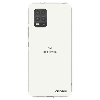 Picasee silikónový prehľadný obal pre Xiaomi Mi 10 Lite - Girl, do it for you