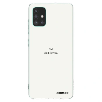Picasee silikónový prehľadný obal pre Samsung Galaxy M51 M515F - Girl, do it for you