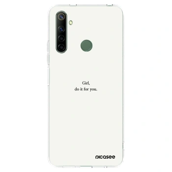 Picasee silikónový prehľadný obal pre Realme 6i - Girl, do it for you