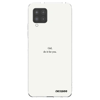 Picasee silikónový prehľadný obal pre Samsung Galaxy A42 A426B - Girl, do it for you