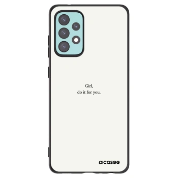 Picasee silikónový čierny obal pre Samsung Galaxy A72 A725F - Girl, do it for you