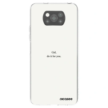 Picasee silikónový čierny obal pre Xiaomi Poco X3 Pro - Girl, do it for you