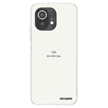 Picasee silikónový prehľadný obal pre Xiaomi Mi 11 - Girl, do it for you