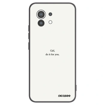 Picasee silikónový čierny obal pre Xiaomi Mi 11 - Girl, do it for you