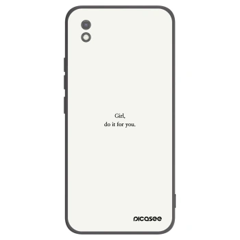 Picasee silikónový čierny obal pre Xiaomi Redmi 9AT - Girl, do it for you