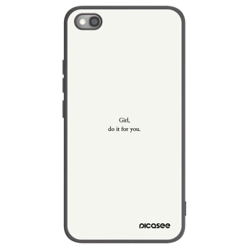 Picasee silikónový čierny obal pre Xiaomi Redmi Note 11S 5G - Girl, do it for you
