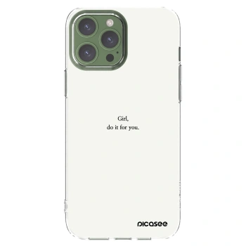 Picasee silikónový prehľadný obal pre Apple iPhone 13 Pro Max - Girl, do it for you