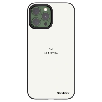 Picasee silikónový čierny obal pre Apple iPhone 13 Pro Max - Girl, do it for you