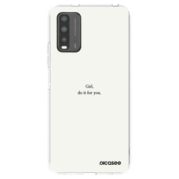 Picasee silikónový čierny obal pre Xiaomi Redmi 9T - Girl, do it for you