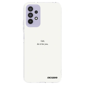 Picasee silikónový prehľadný obal pre Samsung Galaxy A32 4G SM-A325F - Girl, do it for you