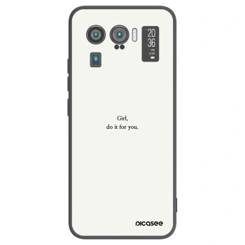 Picasee silikónový čierny obal pre Xiaomi Mi 11 Ultra - Girl, do it for you