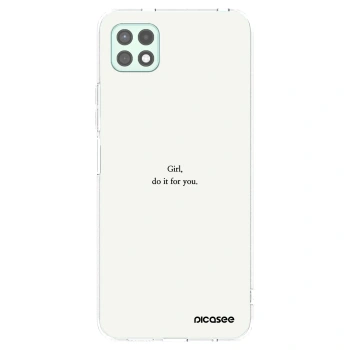 Picasee silikónový prehľadný obal pre Samsung Galaxy A22 A226B 5G - Girl, do it for you