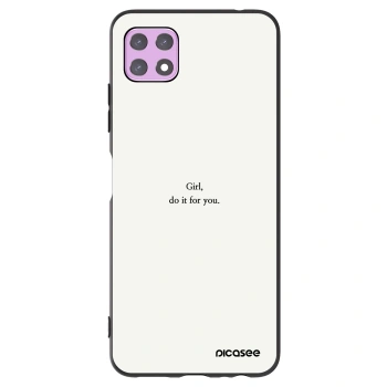 Picasee silikónový čierny obal pre Samsung Galaxy A22 A226B 5G - Girl, do it for you