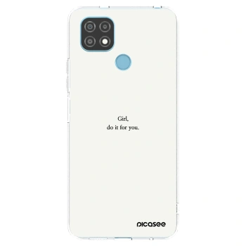 Picasee silikónový prehľadný obal pre Realme C21 - Girl, do it for you