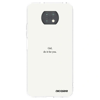 Picasee silikónový prehľadný obal pre Xiaomi Redmi Note 9T - Girl, do it for you