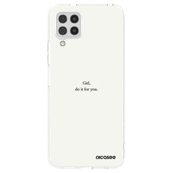 Picasee silikónový prehľadný obal pre Samsung Galaxy A22 A225F 4G - Girl, do it for you