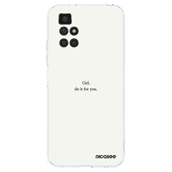 Picasee silikónový prehľadný obal pre Xiaomi Redmi 10 - Girl, do it for you