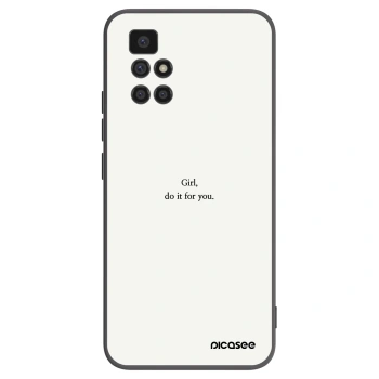 Picasee silikónový čierny obal pre Xiaomi Redmi 10 - Girl, do it for you