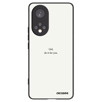 Picasee silikónový čierny obal pre Huawei Nova 9 - Girl, do it for you