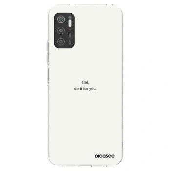 Picasee silikónový prehľadný obal pre Xiaomi Poco M3 Pro 5G - Girl, do it for you