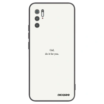 Picasee silikónový čierny obal pre Xiaomi Poco M3 Pro 5G - Girl, do it for you