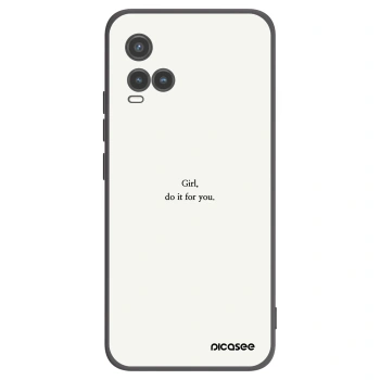 Picasee silikónový čierny obal pre Vivo Y33s - Girl, do it for you