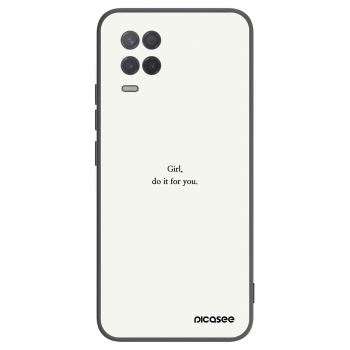 Picasee silikónový čierny obal pre Realme 8 5G - Girl, do it for you