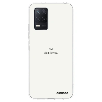 Picasee silikónový prehľadný obal pre Realme 8 5G - Girl, do it for you