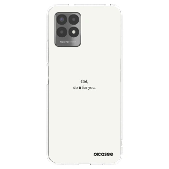 Picasee silikónový prehľadný obal pre Realme 8i - Girl, do it for you