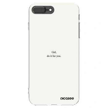 Picasee silikónový prehľadný obal pre Apple iPhone 7 Plus - Girl, do it for you