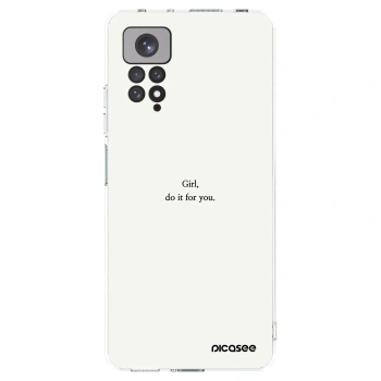 Picasee silikónový prehľadný obal pre Xiaomi Redmi Note 11 - Girl, do it for you
