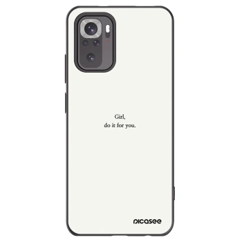 Picasee silikónový čierny obal pre Xiaomi Redmi Note 11S 4G - Girl, do it for you
