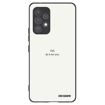Picasee silikónový čierny obal pre Samsung Galaxy A53 5G A536 - Girl, do it for you