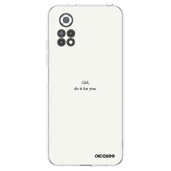 Picasee silikónový prehľadný obal pre Xiaomi Poco X4 Pro 5G - Girl, do it for you